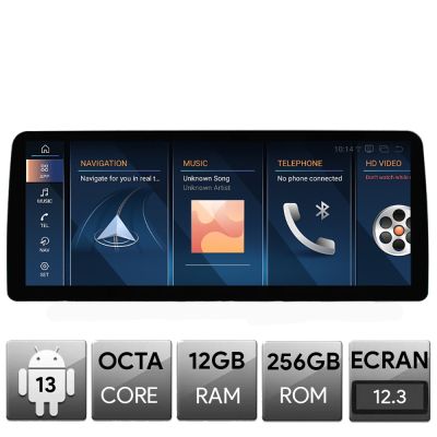Navigatie dedicata Edotec BMW Z4 E89 masini fara ecran de fabrica, Android, Octa Core, 12+256, 12.3", Qled 2K 2400x900, Qualcomm 680