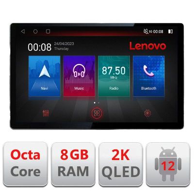 Navigatie Dacia Duster dupa 2019 N-199 ecran 13" 2K 8+128 Android Waze USB Navigatie 4G 360 Toslink Youtube Rad