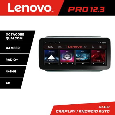 Navigatie VW PQB K-vw Lenovo PRO 4+64 12.3 inch qled android 4G DSP gps internet  8Core