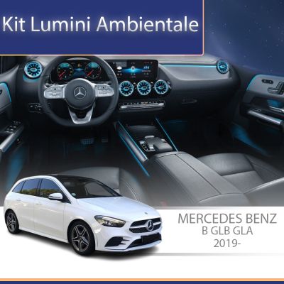 Lumini Ambientale spatar scaune Mercedes B  GLB  GLA  W247 2019- control pe sistemul original sau telefon