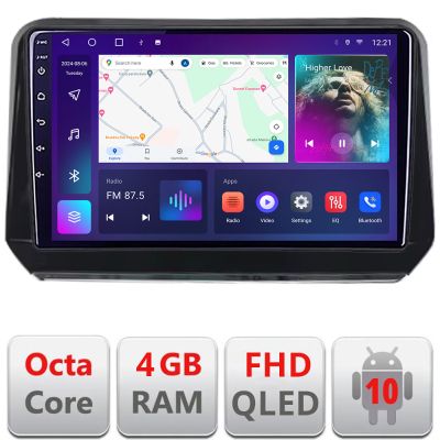 Navigatie Mitsubishi Outlander 2021- dedicata Android QLED octa core 4+64 4G DSP FHD carplay android auto radio gps internet Android kit-outlander2023+EDT-E310v3