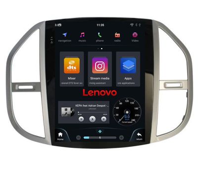 Navigatie Mercedes Vito 2016- tip tesla radio gps internet Qualcomm 8X 8+128 360 4G carplay android auto  kit-tesla-068+ULTRA-9.7-8+128