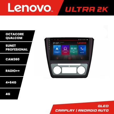 Navigatie Skoda Yeti 2009-2014 Lenovo Kit-YETI 8 core QLED Qualcomm 4+64 360 Android Waze USB Navigatie Internet Youtube Radio