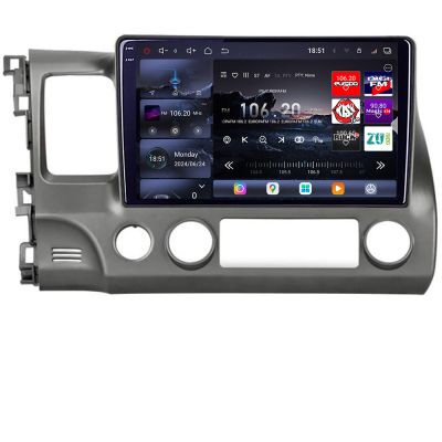 Navigatie Honda Civic Sedan 2005-2011 Edotec Kit-044 8 core QLED 2K 16+512GB 360 Android Waze USB Navigatie Internet Youtube Radio