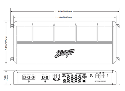 Amplificator Sringer SPX1000X5 Marin micro, 5 canale, 2-4 Ω, putere maximă 1000W, clasa D