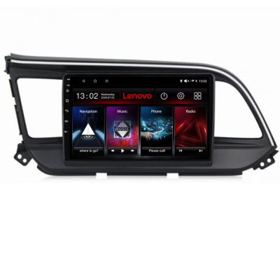 Navigatie Hyundai Elantra 2018- Lenovo Kit-1581 4+64 GB Android Waze USB Navigatie Internet Youtube Radio