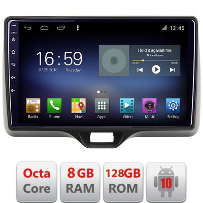 Navigatie Toyota Yaris 2020- Android radio gps internet  Octa Core 8+128 LTE kit-yaris2020+EDT-E610