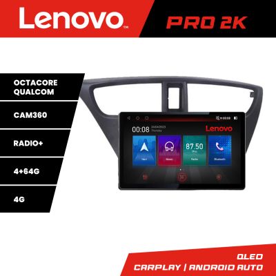 Navigatie Honda Civic 2012-2016 K-civic Lenovo PRO 4+64 13 inch 2K android 4G DSP gps internet a