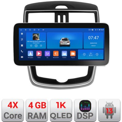 Navigatie Nissan Pulsar 2014-2018 Edotec 4+64 12.3 inch Incell 1K android Wifi 5Ghz gps internet  KIT-pulsar