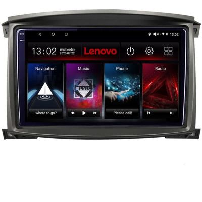 Navigatie Toyota Land Cruiser L100 2002-2006 Android radio gps internet 8 core QLED 2K 8+256 360 Lenovo