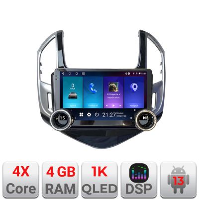 Navigatie Chevrolet Cruze 2013-Kit-1267 Edotec  4+64 10.5 inch Incell 1K android Wifi 5Ghz gps internet