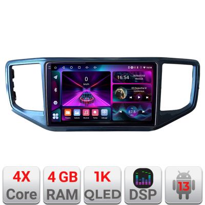 Navigatie dedicata Edonav VW Amarok  Android radio gps internet 4+64 InCell Display 1K KIT-amarok+EDT-E209-RK