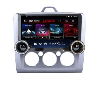 Navigatie Ford Focus clima manuala Kit-140-manual Lenovo  8 core 4+64 10.5 inch Incell 1K android Wifi 5Ghz gps internet 32