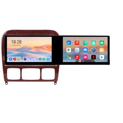 Navigatie Mercedes Clasa S 1998-2005 Kit-220 Edotec 2 ecrane  8 core 4+128 21.6 inch Incell android Wifi 5Ghz gps internet