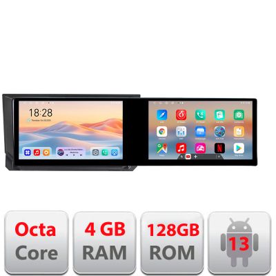 Navigatie Seat Ibiza 2017- Kit-IBZ Edotec 2 ecrane  8 core 4+128 21.6 inch Incell android Wifi 5Ghz gps internet