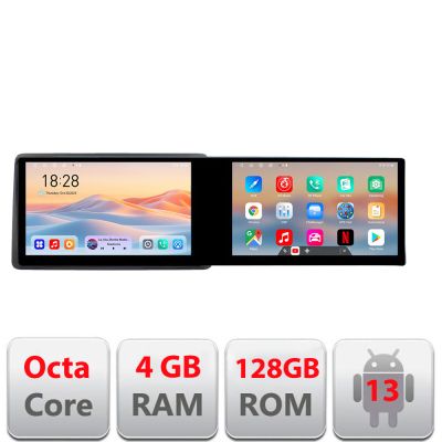 Navigatie DODGE RAM 2019- Edotec 2 ecrane  8 core 4+128 21.6 inch Incell android Wifi 5Ghz gps internet