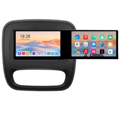 Navigatie Renault Trafic 2014-2017 Kit-rt09 Edotec 2 ecrane  8 core 4+128 21.6 inch Incell android Wifi 5Ghz gps internet  Q v1