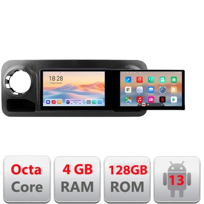 Navigatie Mercedes Sprinter 2018- Edotec 2 ecrane  8 core 4+128 21.6 inch Incell android Wifi 5Ghz gps internet Kit-sprinter