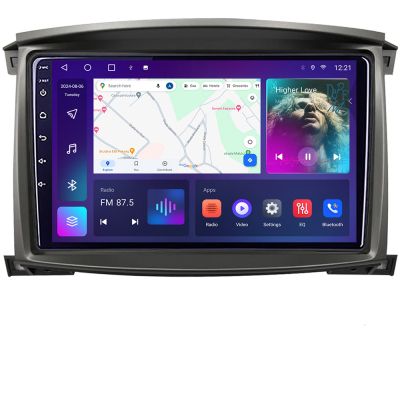 Navigatie Toyota Land Cruiser L100 2002-2006 Android radio gps internet quad core 4+64 carplay android auto KIT-L105-automatic+EDT-E310v3