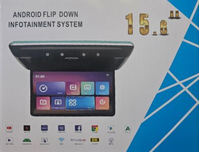 Monitor pentru plafonierea cu ecran tactil Full HD de 15.6" si sistem de operare Android 8 core 4+64 4G Wifi