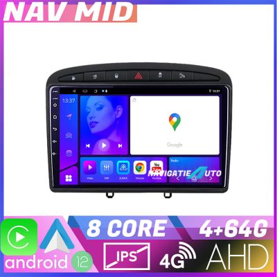 Navigatie Peugeot 308 Octa Core KIT 038 EDOTEC-LITE Android Ecran 720P Octa Core 4 64 Carplay