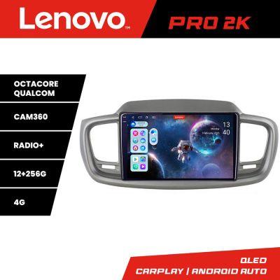 Navigatie Kia Sorento 2015-2018 Lenovo Kit-6528 8 core QLED 2K 12+256 360 Android Waze USB Navigatie Internet Youtube Radio