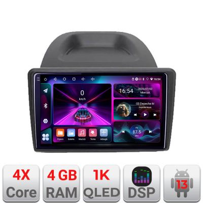 Navigatie Ford Fiesta 2012-2018 A-256  4+64 InCell Display 1K Android Waze USB Navigatie Internet Youtube Radio