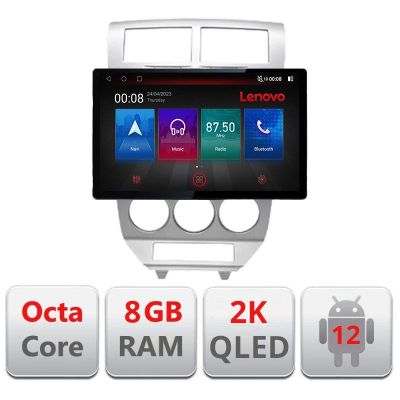 Navigatie Dodge Caliber 2006-2010 N-caliber-06 ecran 13" 2K 8+128 Android Waze USB Navigatie 4G 360 Toslink Yo