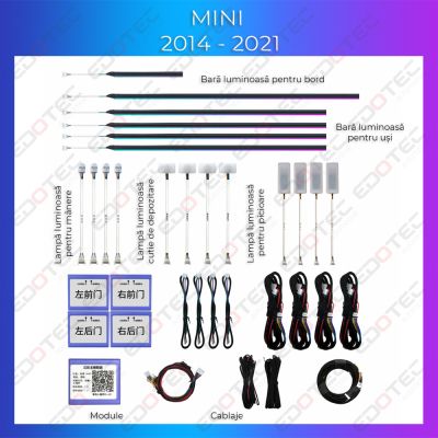 Lumini Ambientale Mini 2014 - 2021 set complet control telefon sau sistem original