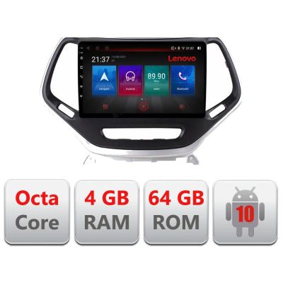 Navigatie Jeep Cherokee 2014-2019 E-248 Octa Core cu Android Radio Bluetooth Internet GPS WIFI DSP 4+64GB 4G RESIGILAT