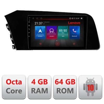 Navigatie Hyundai Elantra 2021- E-elantra2021 Octa Core cu Android Radio Bluetooth Internet GPS WIFI DSP 4+64GB 4G RESIGILAT