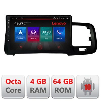 Navigatie Volvo S60 2008-2014 E-s60-08 Octa Core cu Android Radio Bluetooth Internet GPS WIFI DSP 4+64GB 4G RESIGILAT
