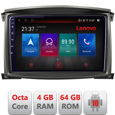 Navigatie Toyota Land Cruiser L100 2002-2006 Android radio gps internet Octa Core 4+64 LTE KIT-L105-automatic+EDT-E510-PRO RESIGILAT