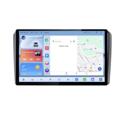 Navigatie dedicata Audi A3 8P Quad Core N-049 Edonav ecran 13" 1K 4+64 Android Waze USB Navigatie 4G 360 Toslink Youtube Radio