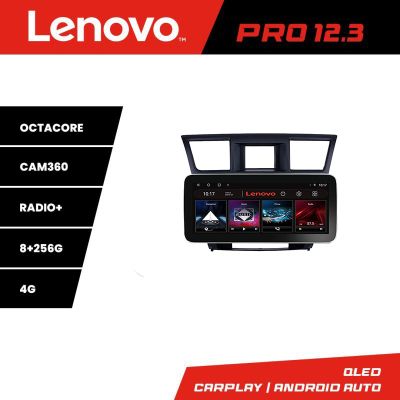 Navigatie Toyota Highlander 2007-2013 Lenovo PRO 8+256 12.3 inch qled android 4G DSP gps internet