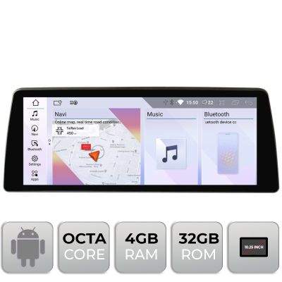 Navigatie dedicata Edotec BMW Seria 5 G30 masini cu EVO Android ecran 10.25" 4+32 4G BT