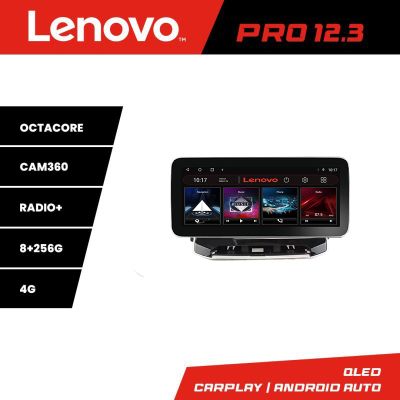 Navigatie Jeep Compass 2021- Lenovo Qled 12.3 inch Octa Core 8+256 360 DSP ADAS carplay android auto radio internet kit-compass2021+PRO-12.3-8+256+kit-10-9