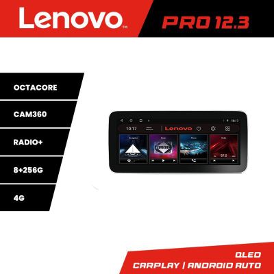 Navigatie universala KIT-1DIN Lenovo PRO 8+256 12.3 inch qled android 4G DSP gps internet  C