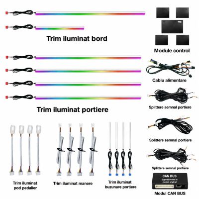 Lumini ambientale Chevrolet Orlando 2009-2017 NIGHTVIBE, conectare Can-Bus