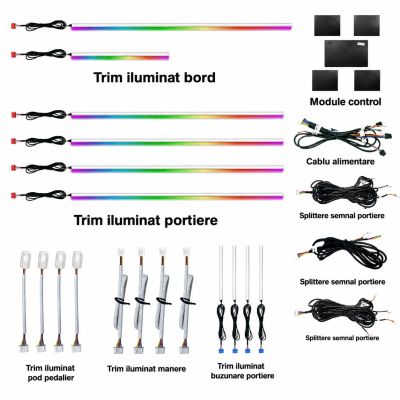 Lumini ambientale Dacia Logan gen 1 2004-2011 NIGHTVIBE