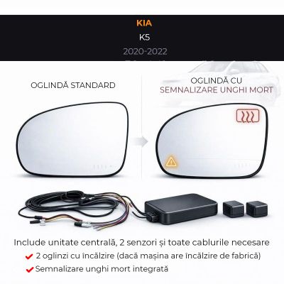 Oglinda dedicata Kia-14 2020-2022 K5 BSD Blue Mirror