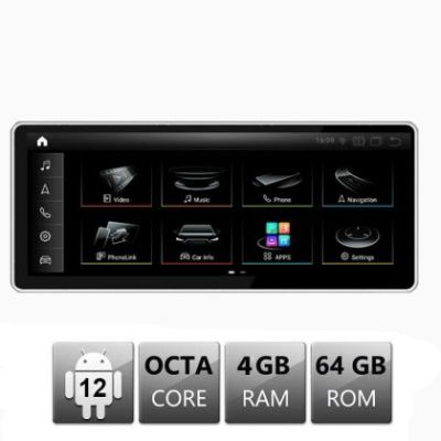 Navigatie dedicata Audi A6 MIB EDT-A6-MIB-8-V2 ecran 12.3" Android Gps Internet Bluetooth USB Video Qualcomm 4 GB + 64 GB