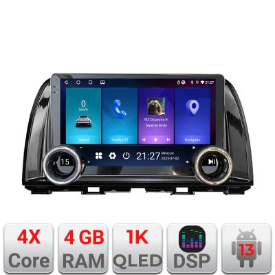 Navigatie Mazda CX5 2015-2017 Edotec 4+64 10.5 inch Incell 1K android Wifi 5Ghz gps internet