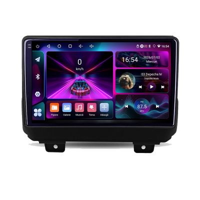 Navigatie Jeep Wrangler 2018- A-WRANGLER  4+64 InCell Display 1K Android Waze USB Navigatie Internet Youtube Radio
