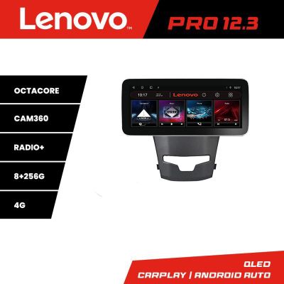 Navigatie Ssangyong Korando 2014-2019 K-1159 Lenovo PRO 8+256 12.3 inch qled android 4G DSP gps internet S
