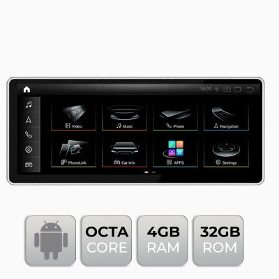 Navigatie Audi Q7 MMI2G 2005-2008 Android Octa Core 4+32 10.25" 1920x720