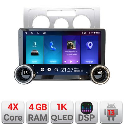 Navigatie VW Touran 2003-2010 Kit-TOURAN1 Edotec  4+64 10.5 inch Incell 1K android Wifi 5Ghz gps internet a
