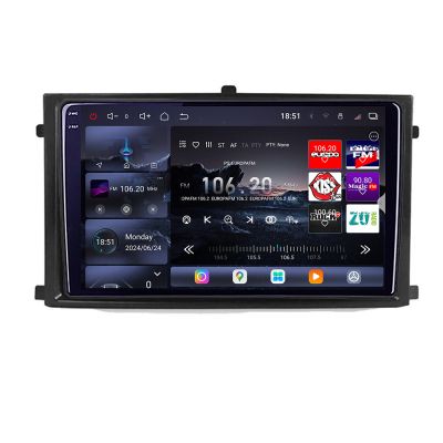 Navigatie Rexton 2019- Edotec Kit-REXTON 8 core QLED 2K 16+512GB 360 Android Waze USB Navigatie Internet Youtube Radio