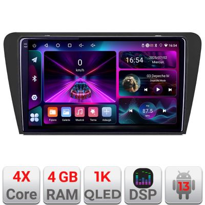 Navigatie Skoda Octavia 3 A-279  4+64 InCell Display 1K Android Waze USB Navigatie Internet Youtube Radio