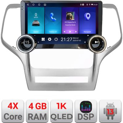 Navigatie Jeep Gran Cherokee 2011-2013 Kit-grche Edotec  4+64 10.5 inch Incell 1K android Wifi 5Ghz gps internet 32